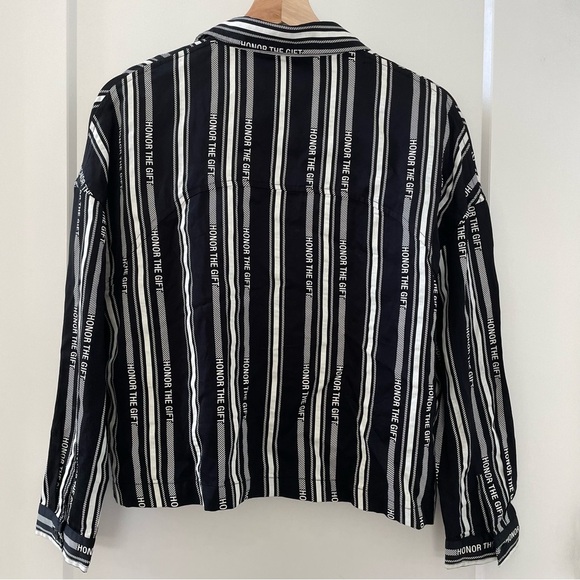 HONOR THE GIFT C-FALL HONOR STRIPE BUTTON UP SIZE 12 NWOT - Picture 5 of 10